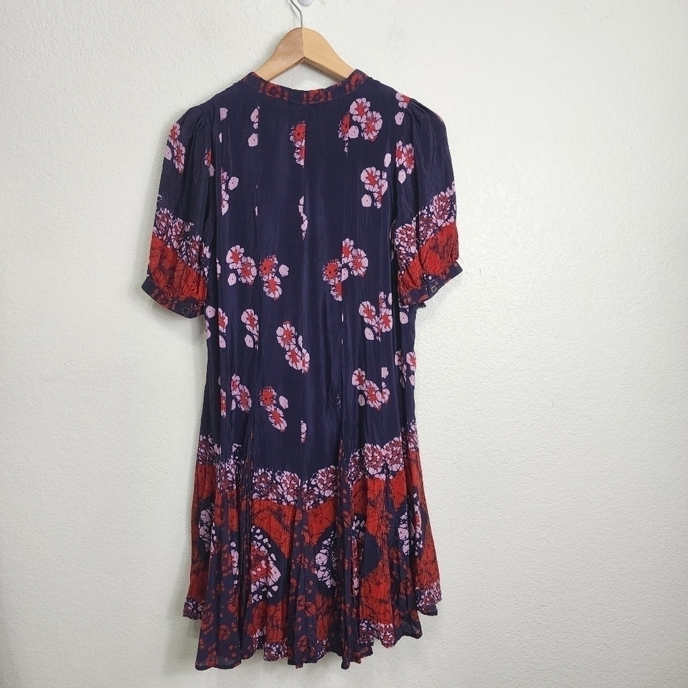 Sea Tie Dye Boho Coastal Cowgirl Dress Size 2 - Picture 9 of 11